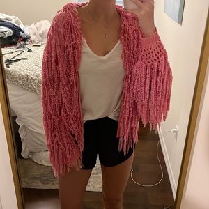 Pink Fringe Jacket